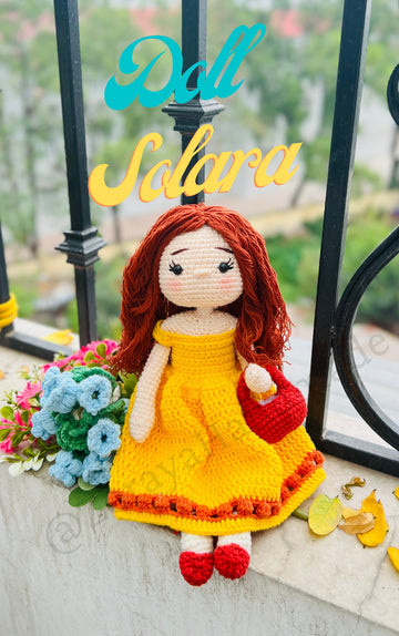 Crochet Doll Pattern, Solara doll, Amigurumi Doll Pattern, PDF in English, Solara Doll Pdf Pattern